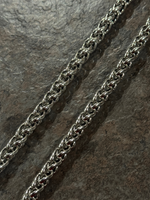 8mm Wheat Chain - White Gold