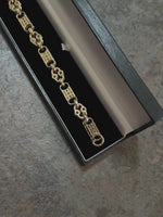 9ct Gold Filled Stars & Bars Bracelet 10mm